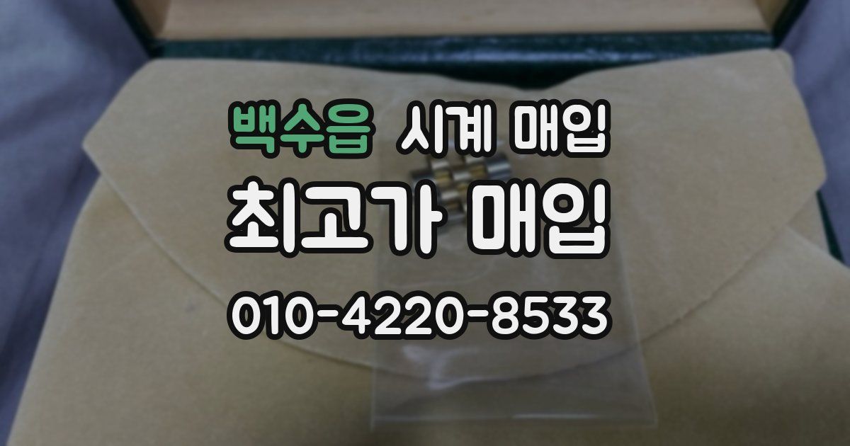 백수읍 시계 매입