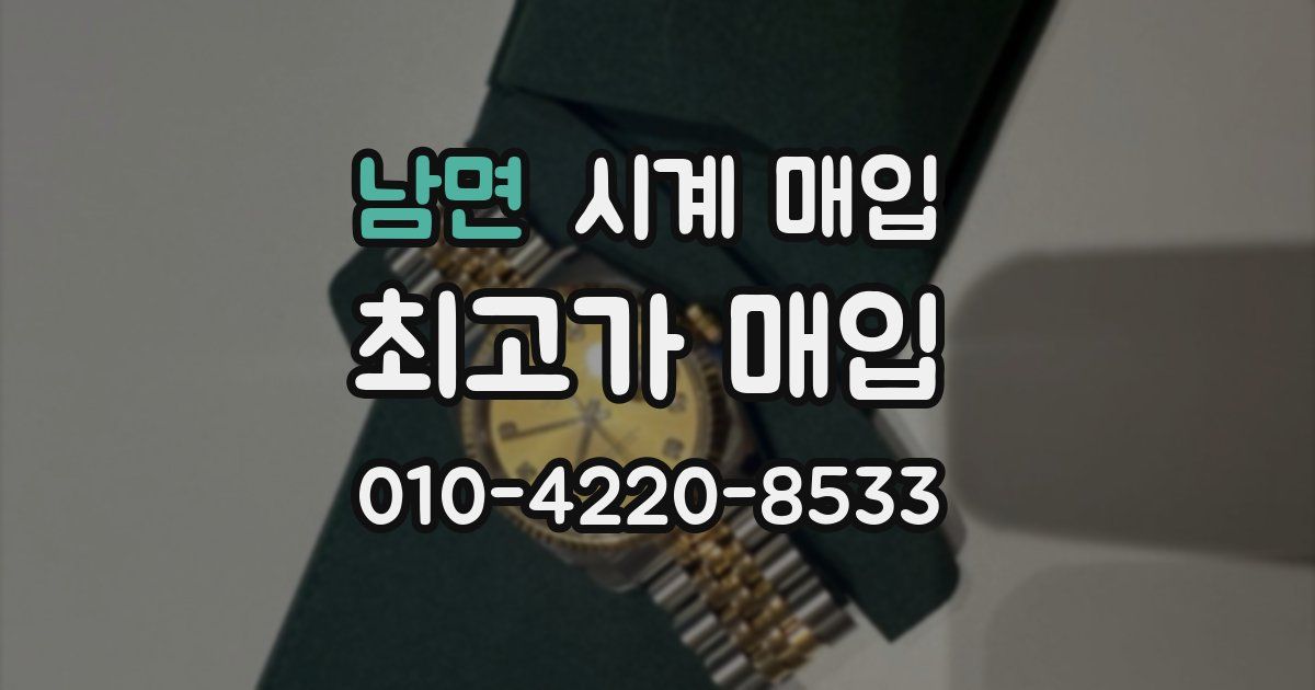 남면 시계 매입