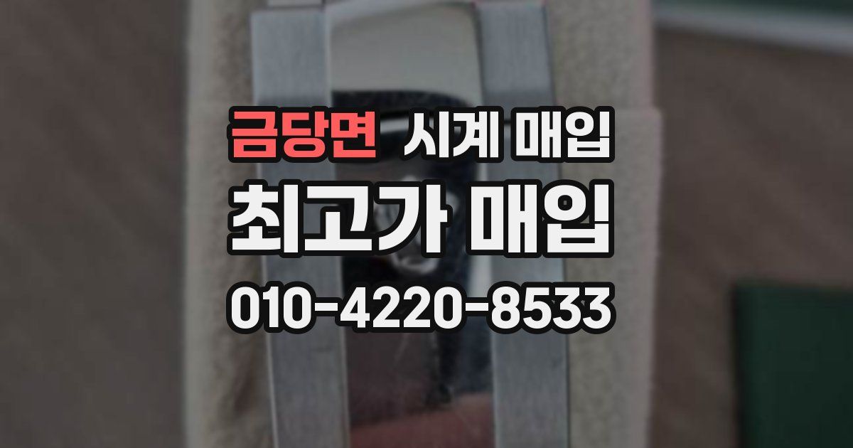 금당면 시계 매입
