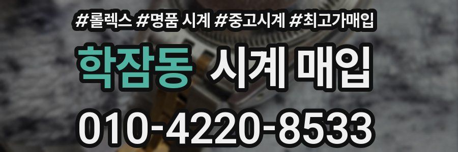 학잠동 시계 매입