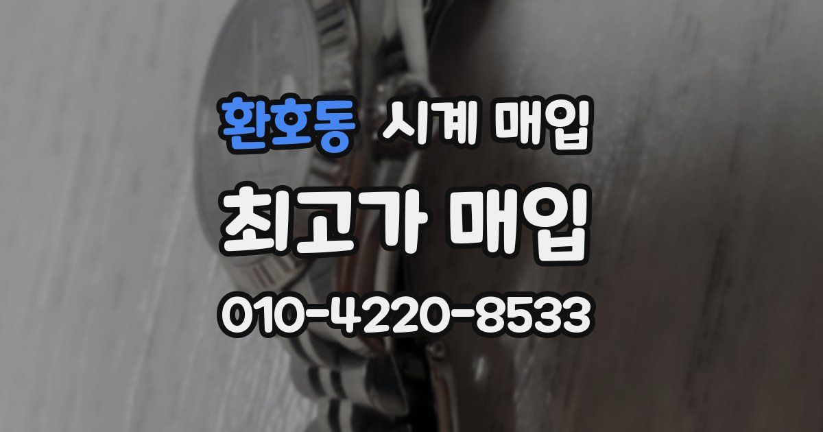 환호동 시계 매입