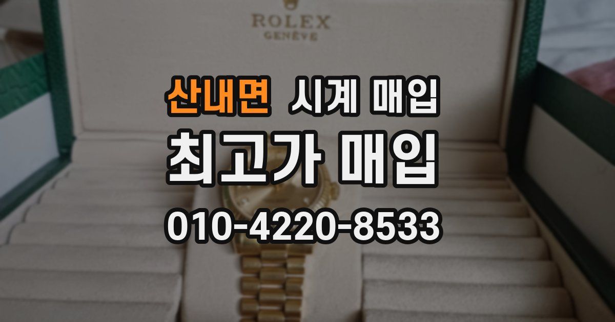 산내면 시계 매입