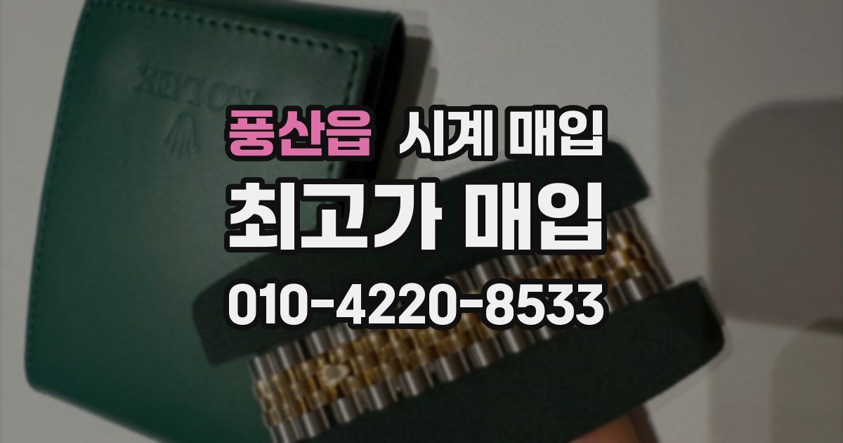 풍산읍 시계 매입