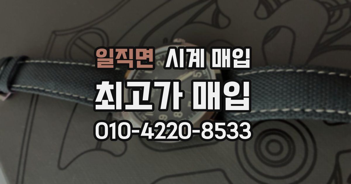 일직면 시계 매입