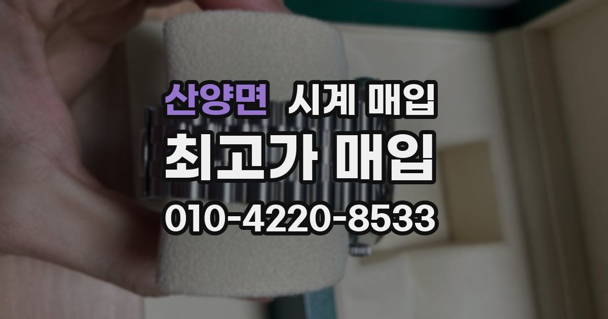 산양면 시계 매입