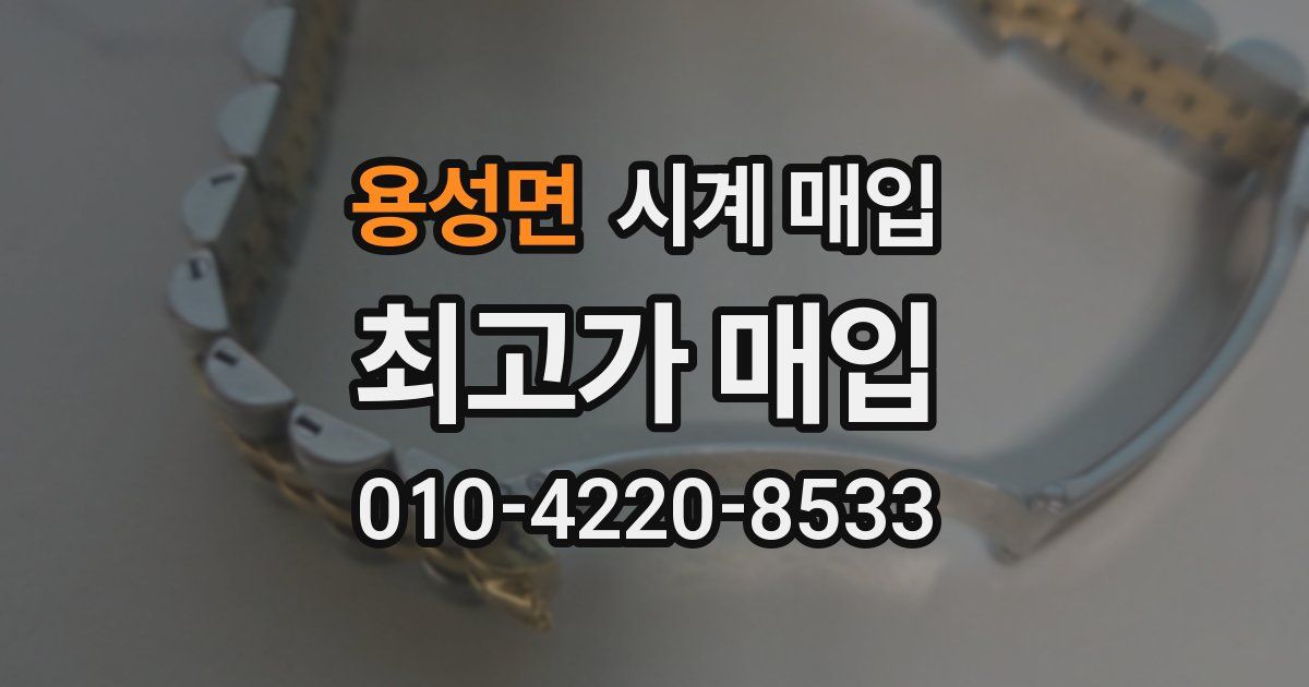 용성면 시계 매입
