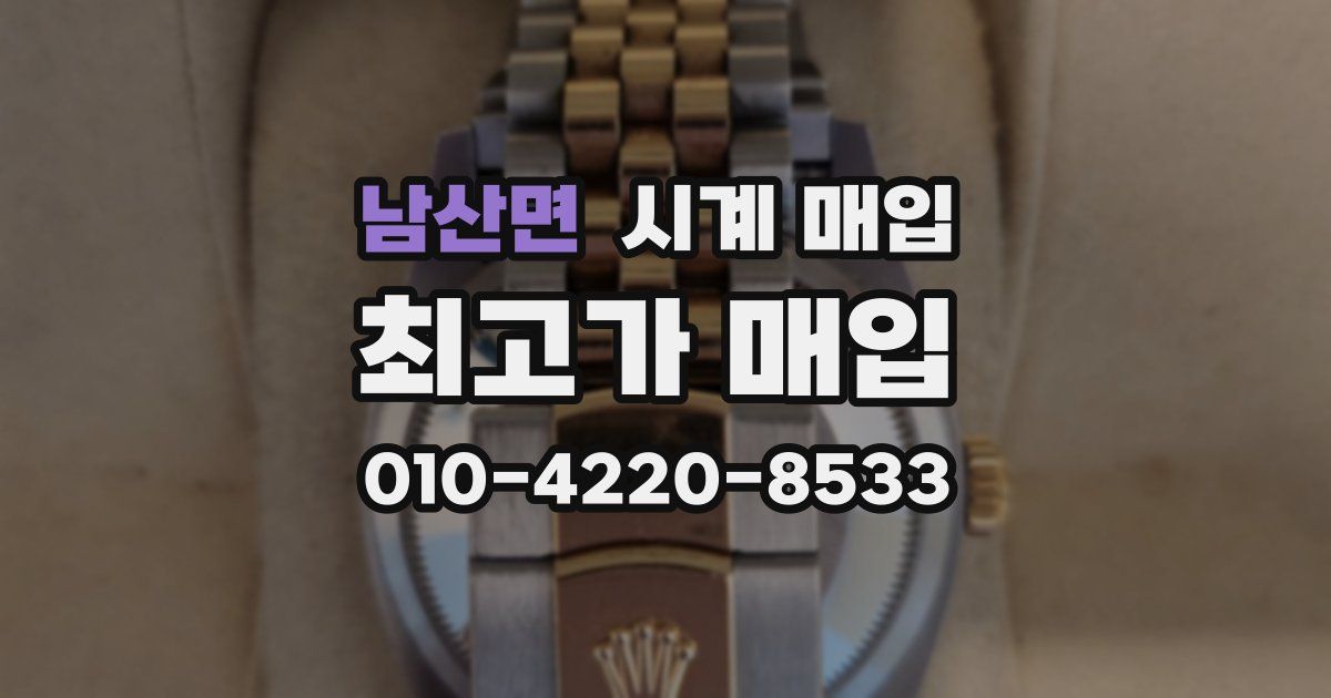 남산면 시계 매입