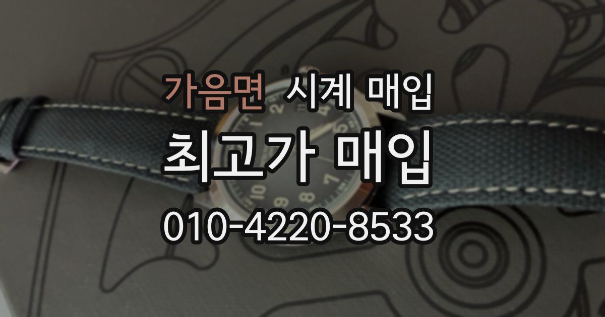 가음면 시계 매입