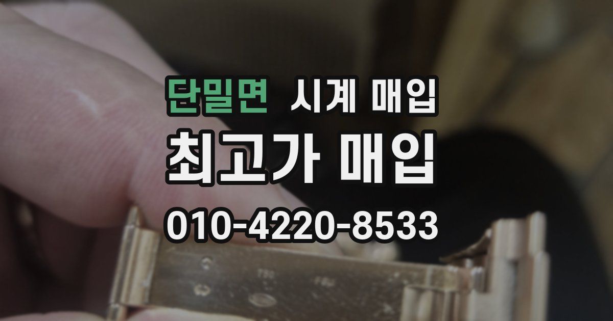 단밀면 시계 매입