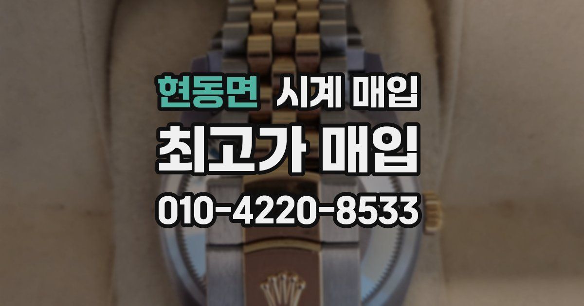 현동면 시계 매입