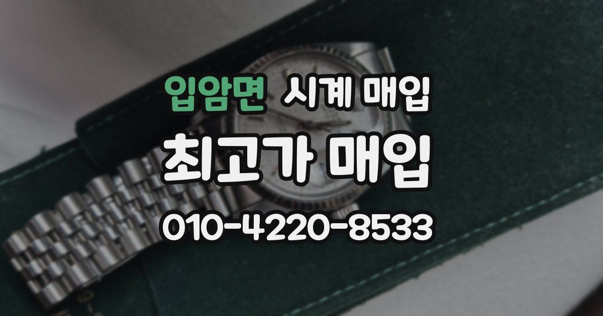입암면 시계 매입