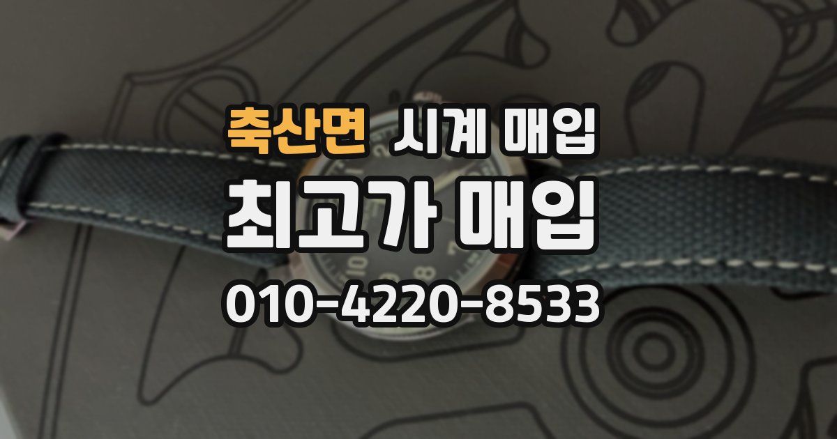 축산면 시계 매입