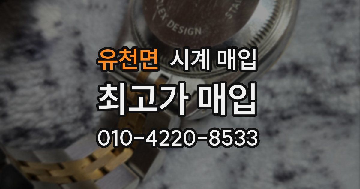 유천면 시계 매입