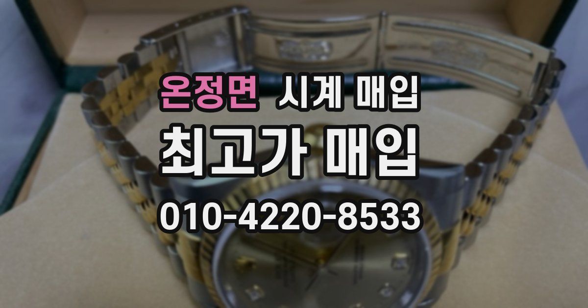온정면 시계 매입