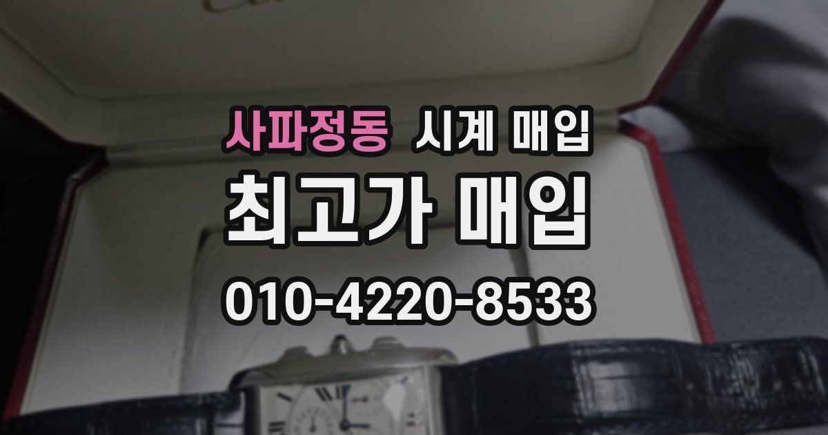사파정동 시계 매입