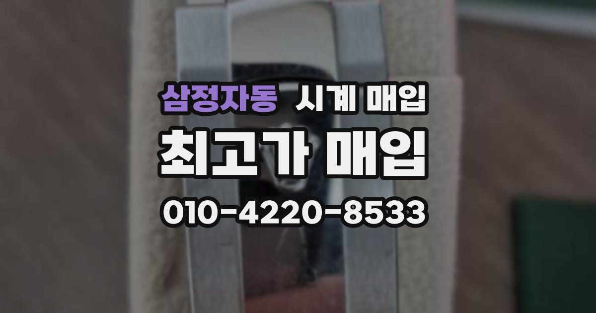 삼정자동 시계 매입