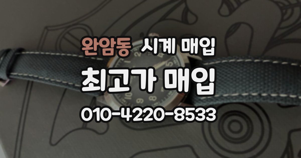 완암동 시계 매입