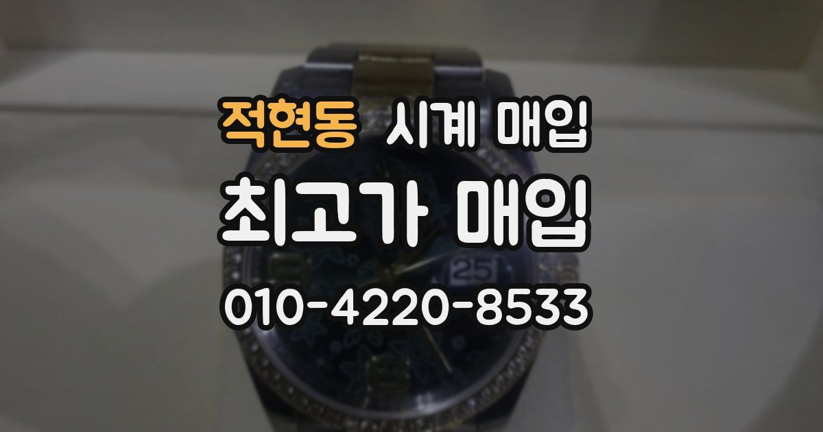 적현동 시계 매입