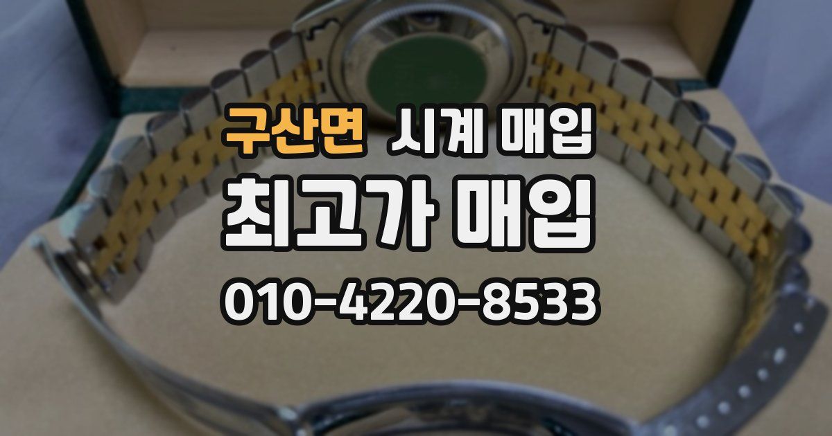 구산면 시계 매입