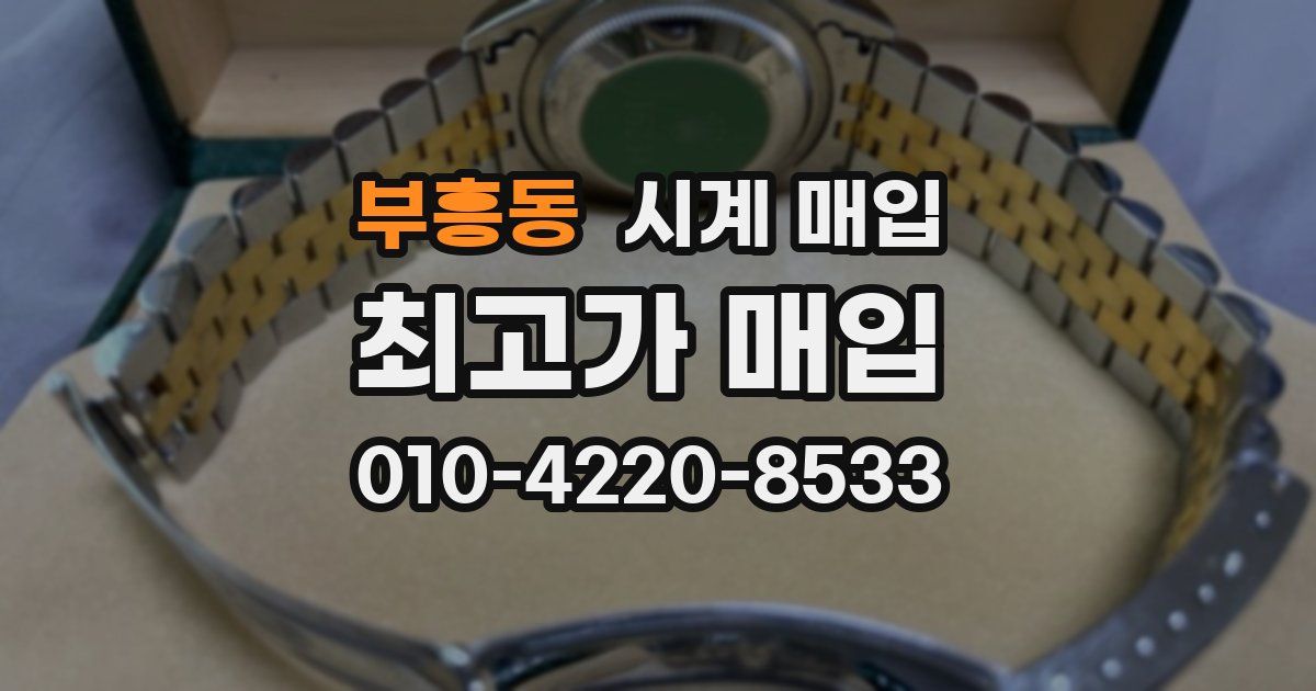 부흥동 시계 매입
