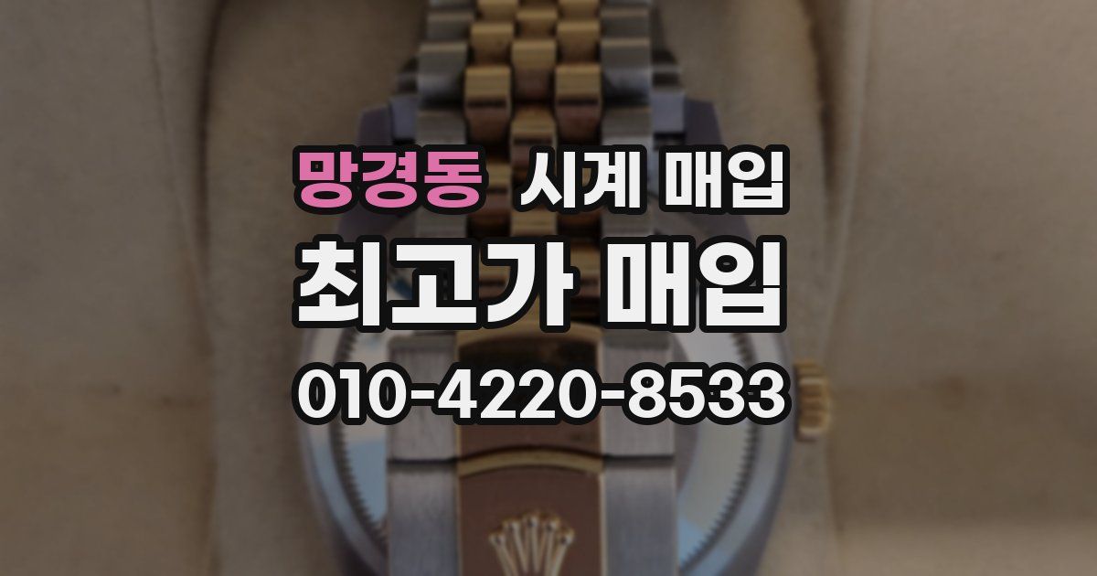 망경동 시계 매입