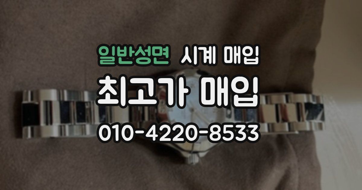 일반성면 시계 매입