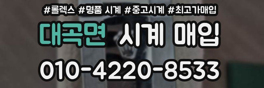 대곡면 시계 매입