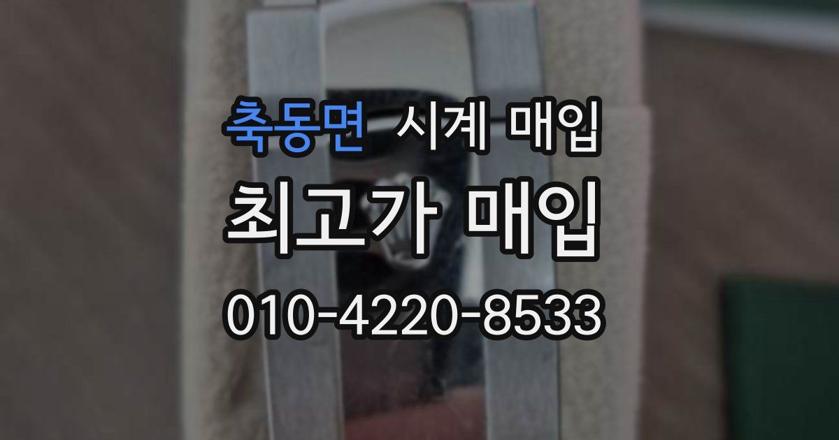 축동면 시계 매입