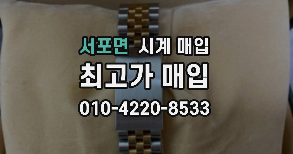 서포면 시계 매입