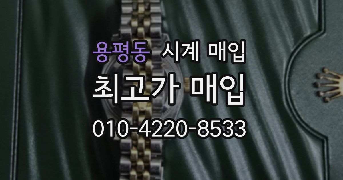 용평동 시계 매입