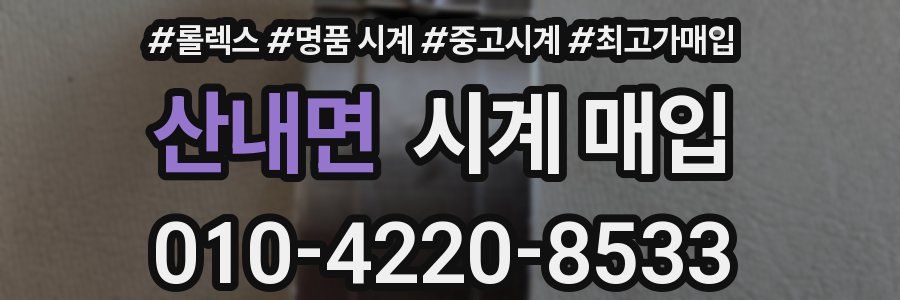 산내면 시계 매입
