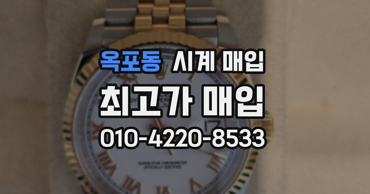 옥포동 시계 매입
