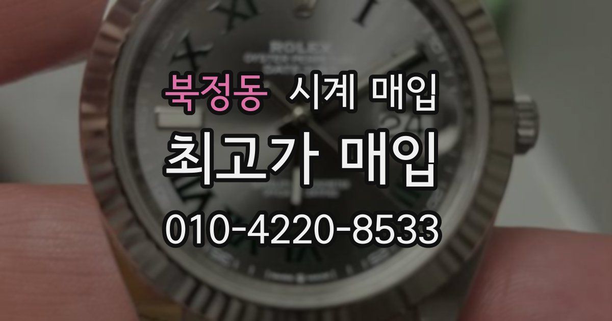 북정동 시계 매입