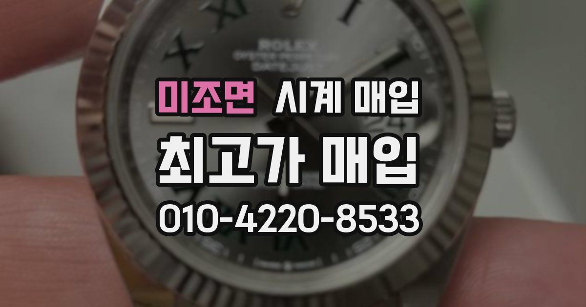 미조면 시계 매입