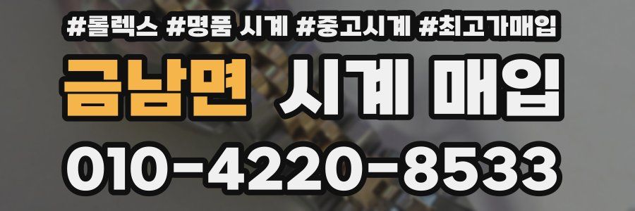 금남면 시계 매입