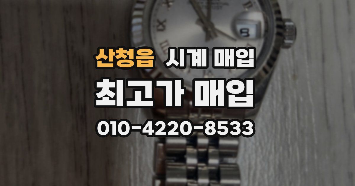 산청읍 시계 매입