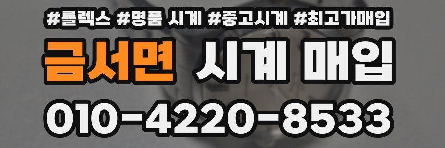 금서면 시계 매입