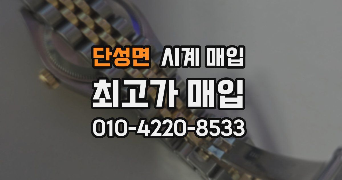 단성면 시계 매입