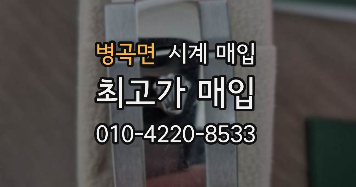 병곡면 시계 매입