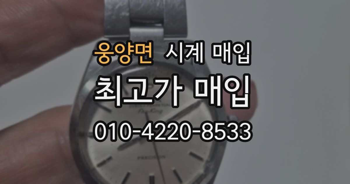 웅양면 시계 매입