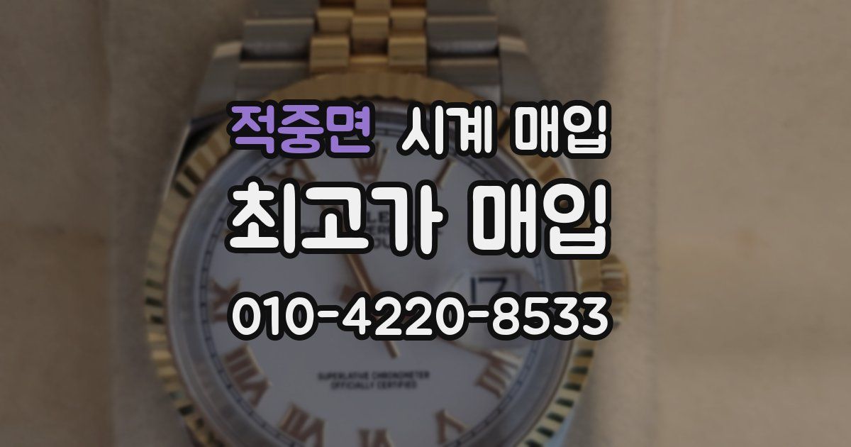 적중면 시계 매입