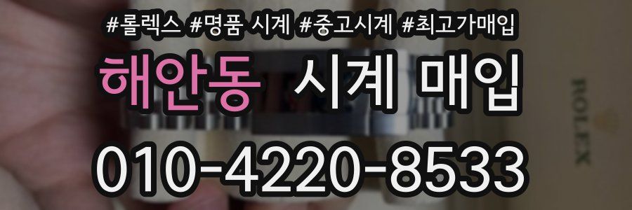 해안동 시계 매입
