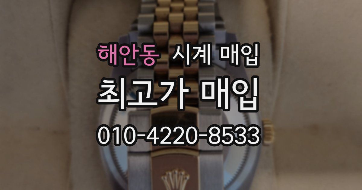 해안동 시계 매입