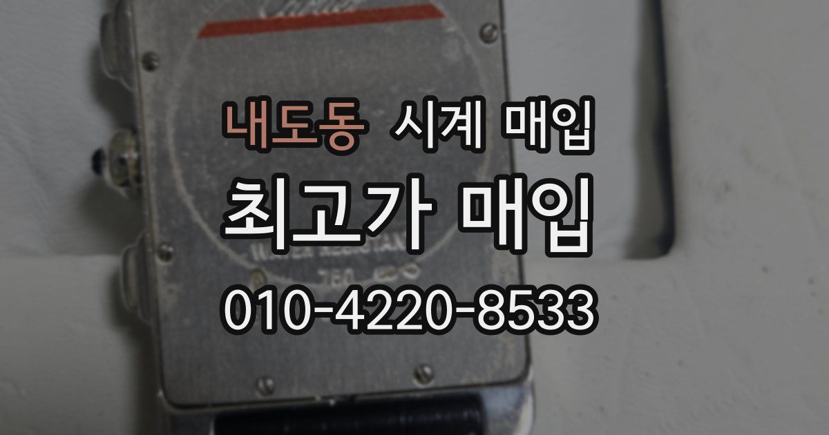 내도동 시계 매입