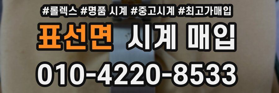 표선면 시계 매입
