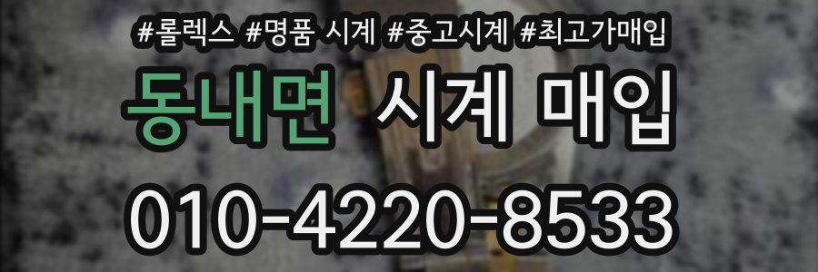 동내면 시계 매입