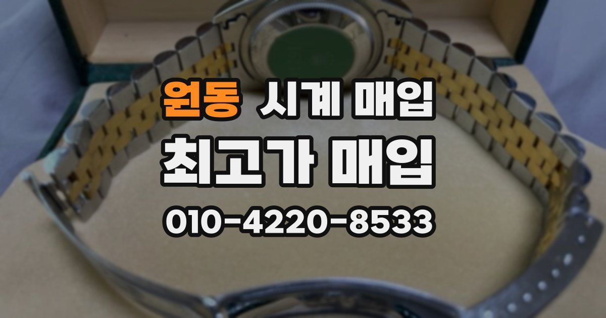 원동 시계 매입