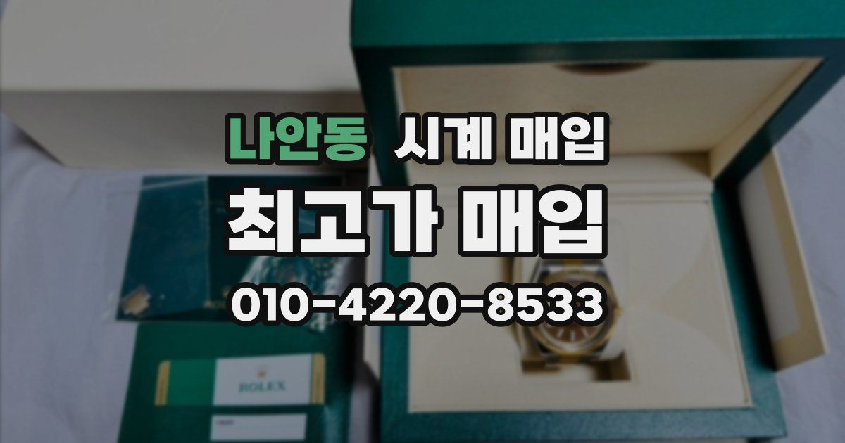 나안동 시계 매입