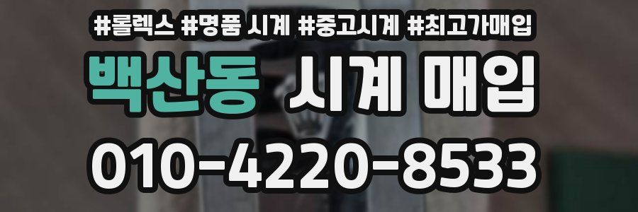 백산동 시계 매입