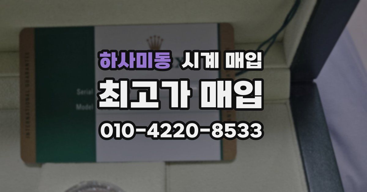 하사미동 시계 매입